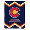 Sleep Squad Colorado Avalanche Reverse Retro 60” x 80” Raschel Plush Hockey Blanket